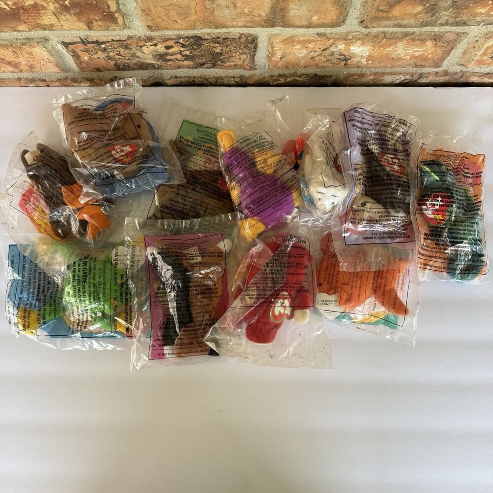 McDonalds TY Teenie Beanie Babies Happy Meal Toys (Set of‎ 11 - Sealed) 1990s